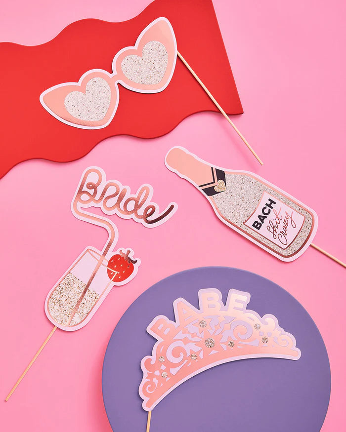 Bachelorette Photo Booth Props, 24 Pieces