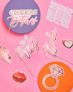 Bachelorette Photo Booth Props, 24 Pieces