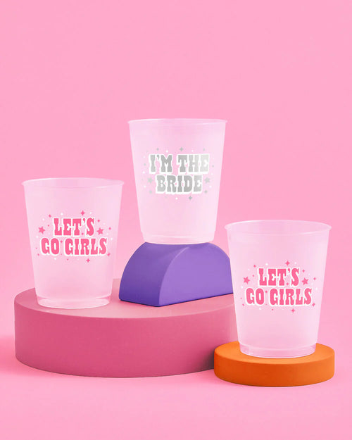 Let's Go Girls Cups, Pack of 16