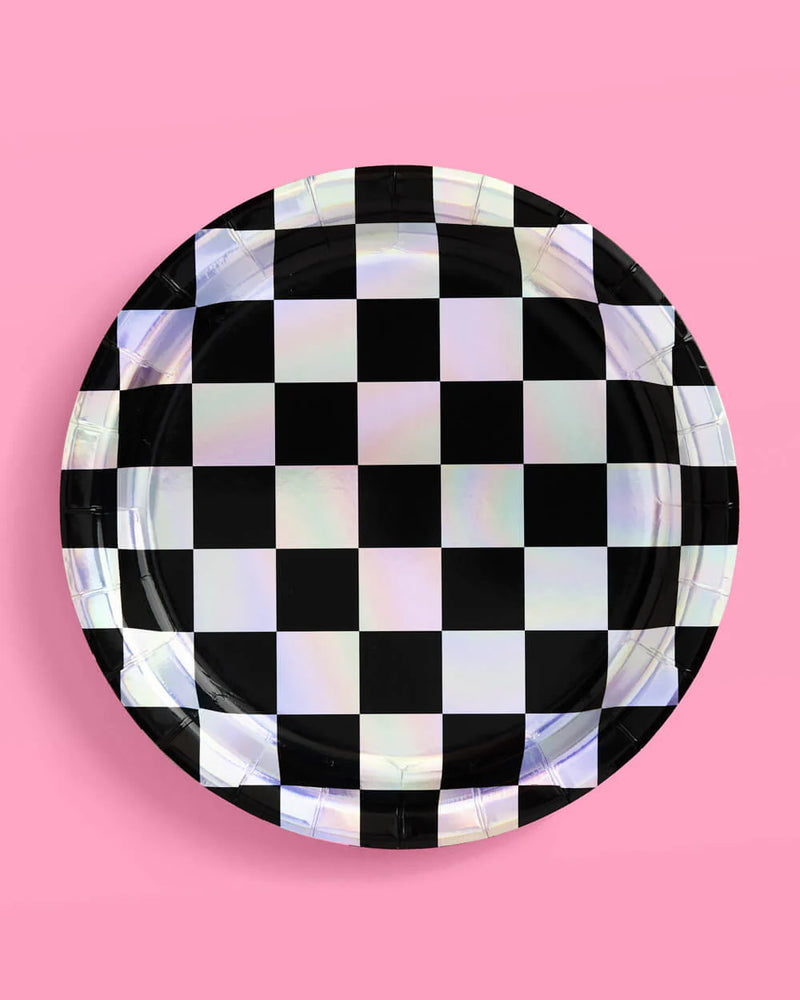 Checked Out Plates, Pack of 25