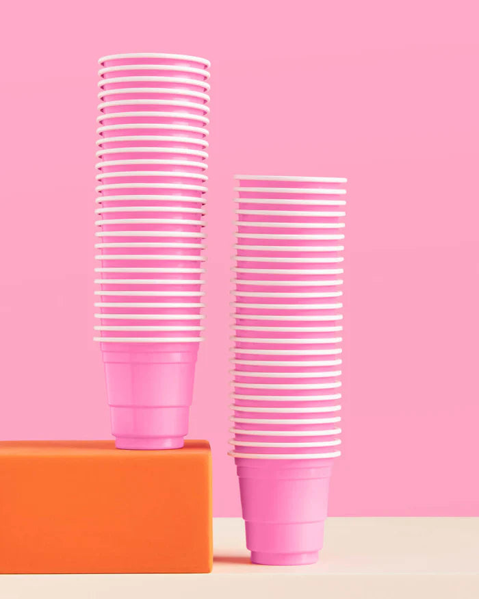 Baby Pink Shot Glasses, Pack of 50