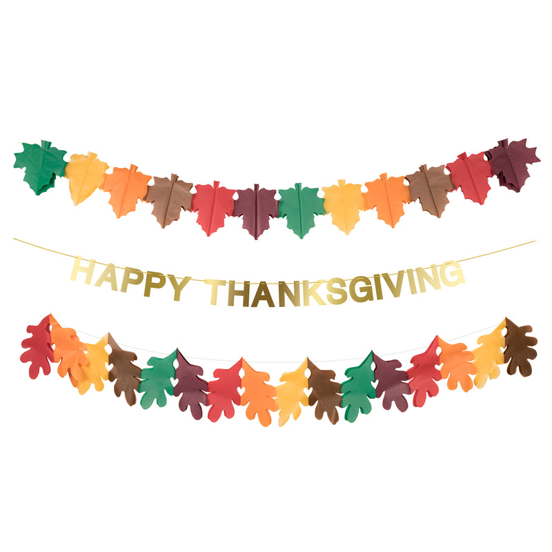 Tissue Paper Thanksgiving Garlands