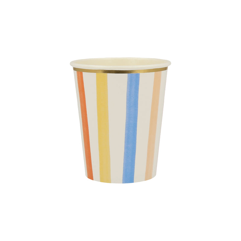 Colorful Pattern Cups, Assorted Pack of 8