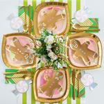 Gingerbread Men Dessert Plates, Set of 8