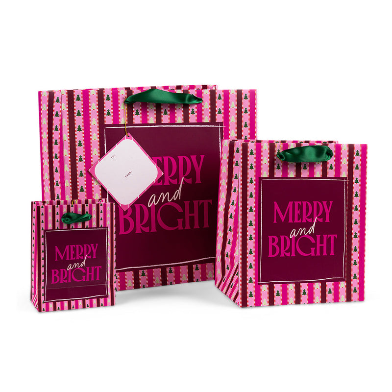 Merry & Bright, Large Gift Bag