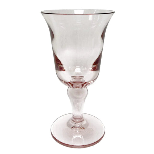 Acrylic Flared Light Rose Water Glass - 6 Water Glass