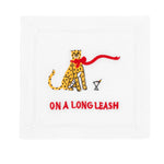 On A Long Leash Cocktail Napkin, Set of 4