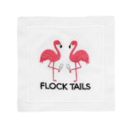 Flock Tails Cocktail Napkin, Set of 4