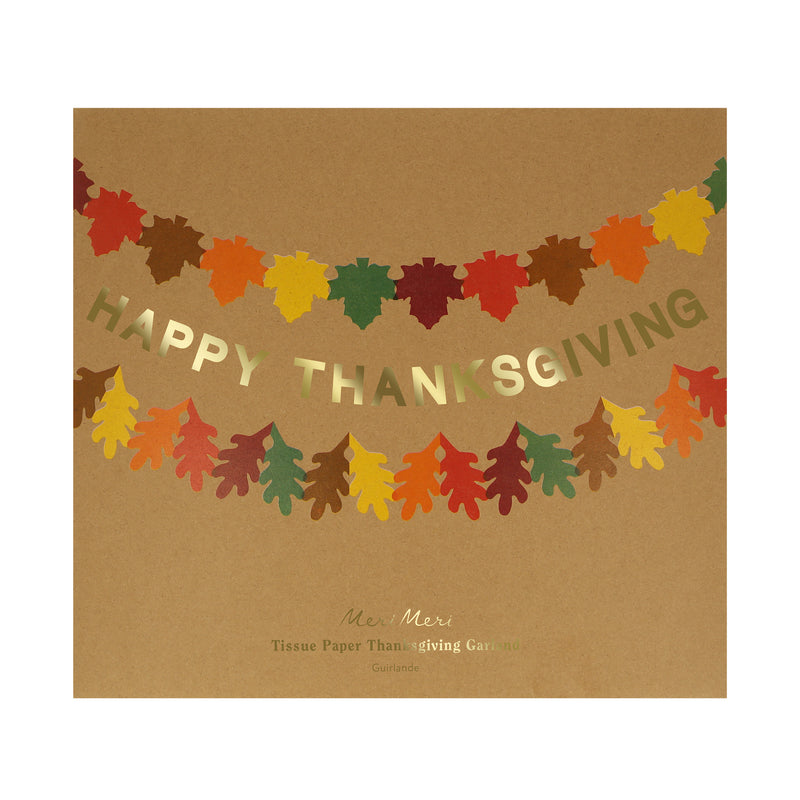 Tissue Paper Thanksgiving Garlands