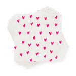 Neon Heart Cocktail Napkins, Set of 20