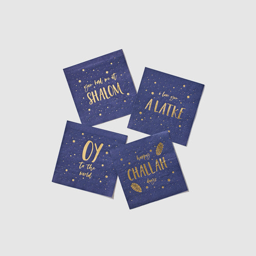 Modern Mitzvah Hanukkah Cocktail Napkins, Pack of 20