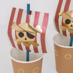 Pirate Cups, Pack of 8