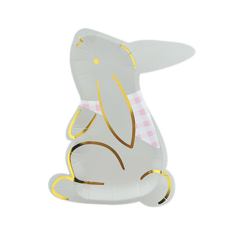 Bunnies In The Garden Large "Bunny" Plates, Pack of 8