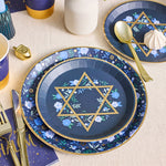 Modern Mitzvah Star of David Small Plates, Pack of 10