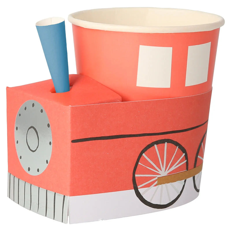 Train Cups, Pack of 8