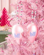 BFF Ornament - 2 piece split heart ornament