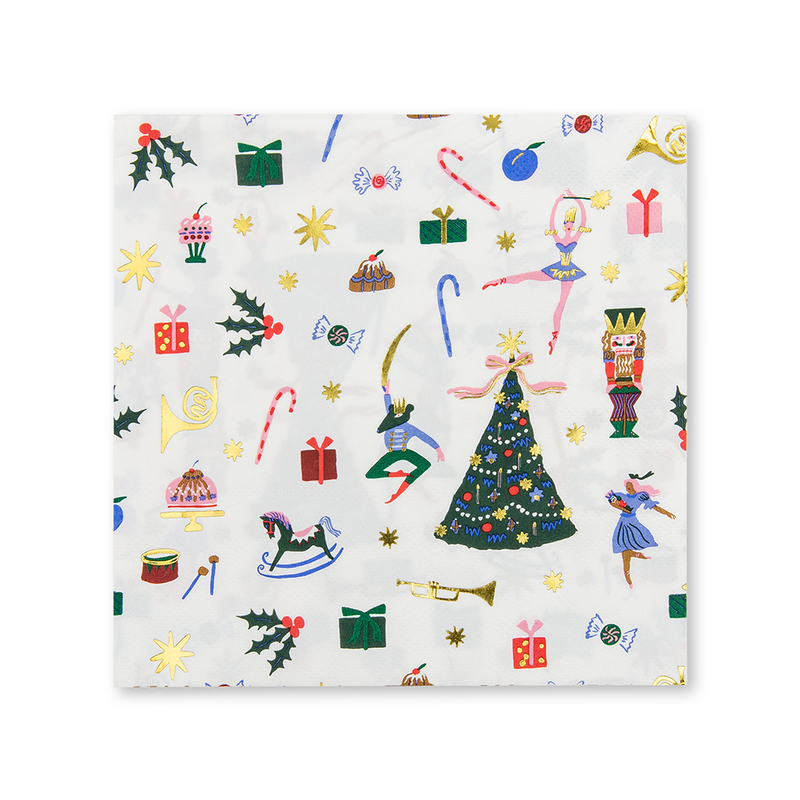 Nutcracker Large Napkins, Pack of 16