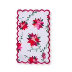 Poinsettia Cocktail Napkins, Set of 6