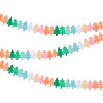 Tissue Paper Christmas Tree Garland