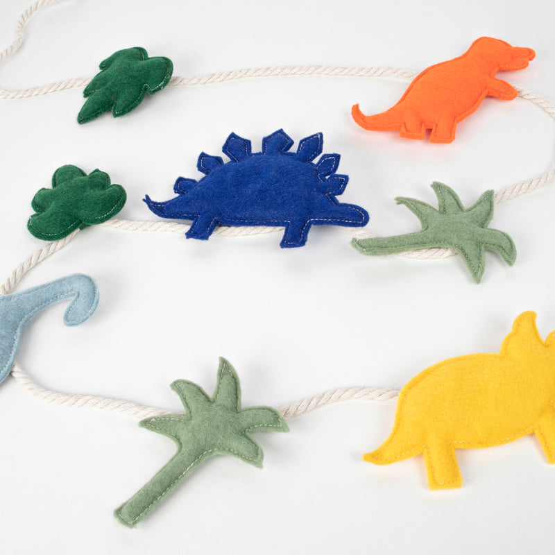 Felt Dinosaur Garland