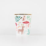 Winter Woodland Cups, Pack of 8