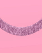 Lavender Haze Fringe - Light Purple Foil Banner