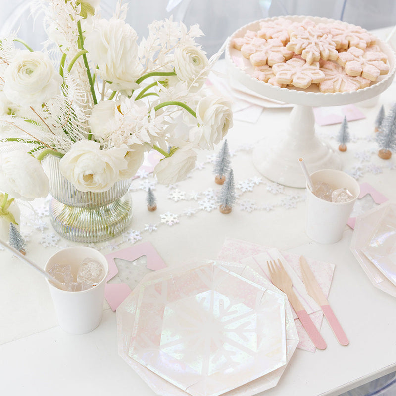 Frosted Large Plates, Pack of 8