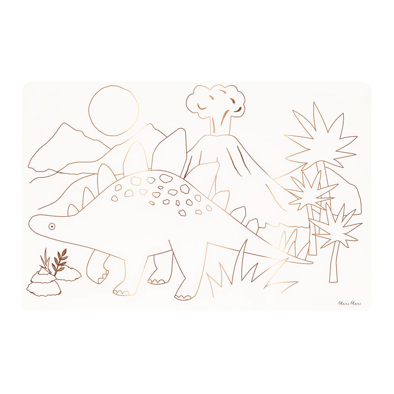 Dinosaurs Coloring Placemats, Pack of 8