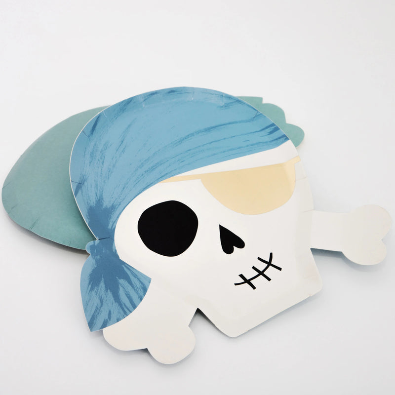 Pirate Plates, Pack of 8