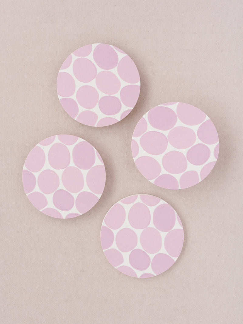 Abstract Grapes Coaster, Set of Four