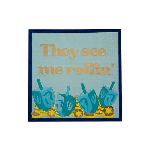 "They See Me Rollin'" Cocktail Napkins, Set of 20