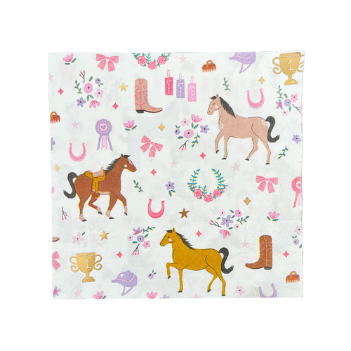 Pony Tales Large Napkins, Pack of 16