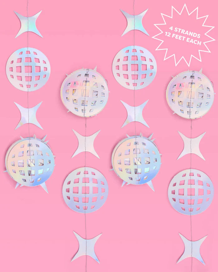 Shimmer Disco Garland - Iridescent Foil Backdrop | Paperless Post Party ...