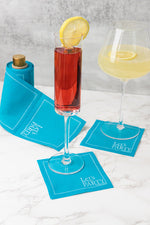 The Real Teal Cocktail Napkins, Set of 12