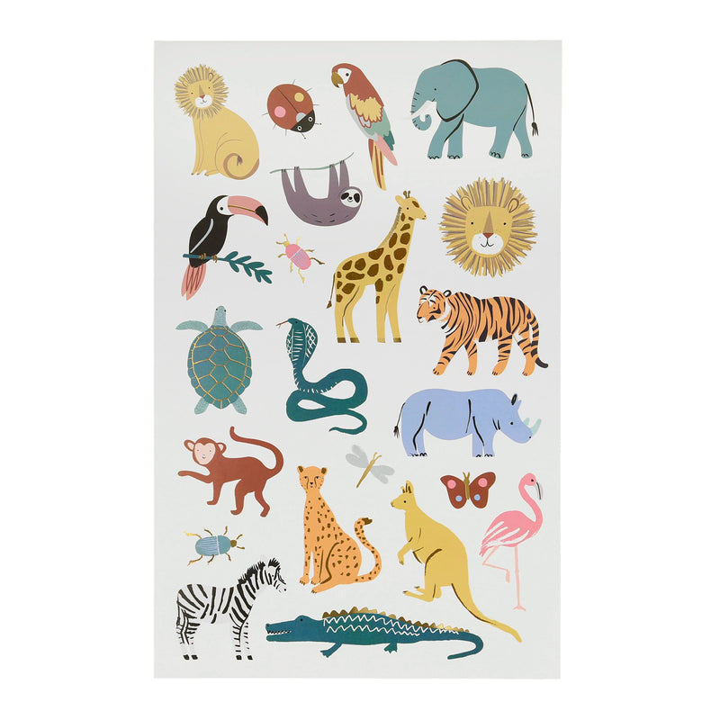 Wild Animals Tattoo Sheets