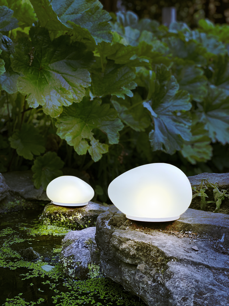 Solar Glass Pebble, Set of 3