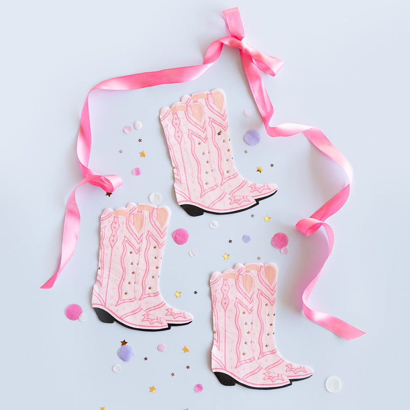 Pony Tales Large "Boot" Napkins, Pack of 16