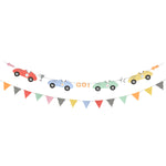 6' Race Cars Garland