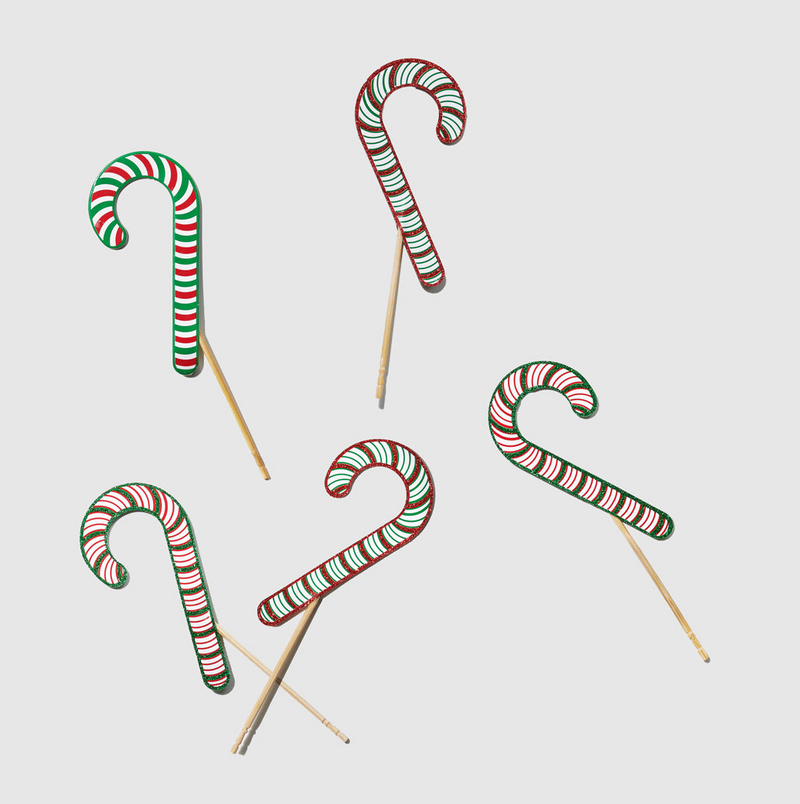 Candy Cane Mini Toppers (10 per Pack)