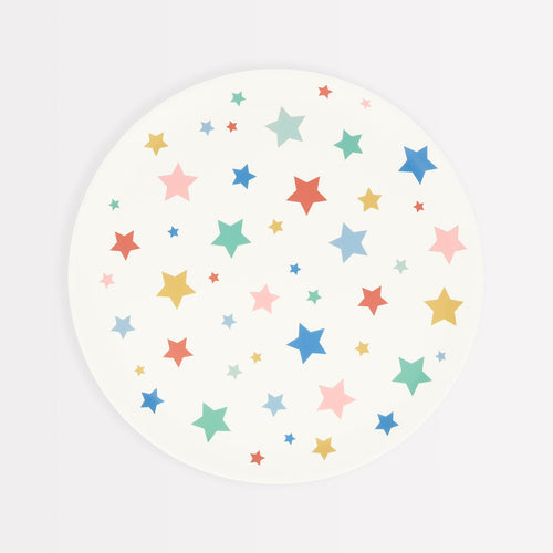 Star Pattern Recycled Plastic Small Plates