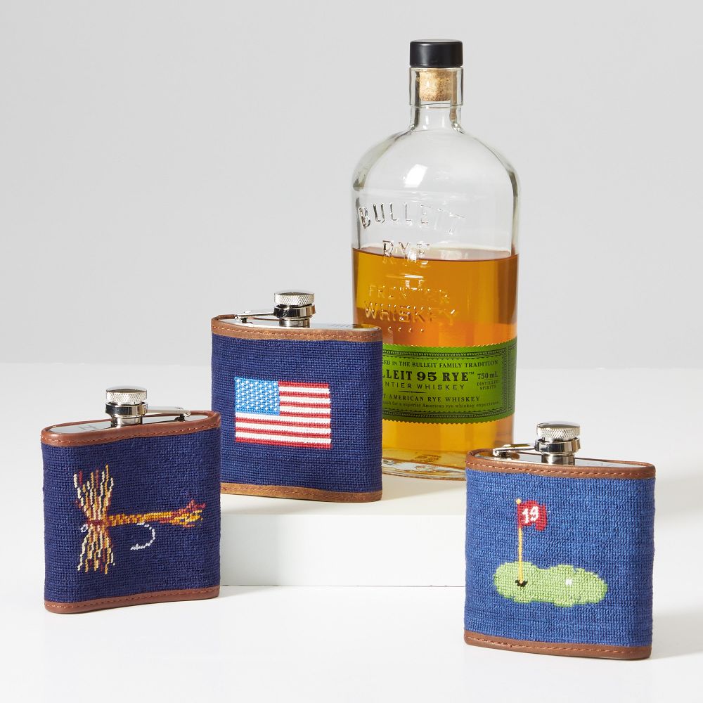 Smathers & Branson Needlepoint Flask