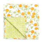 Reversible Kantha Table Cover in Orange Grove 