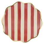 Fall Stripe Dinner Plates, Pack of 8