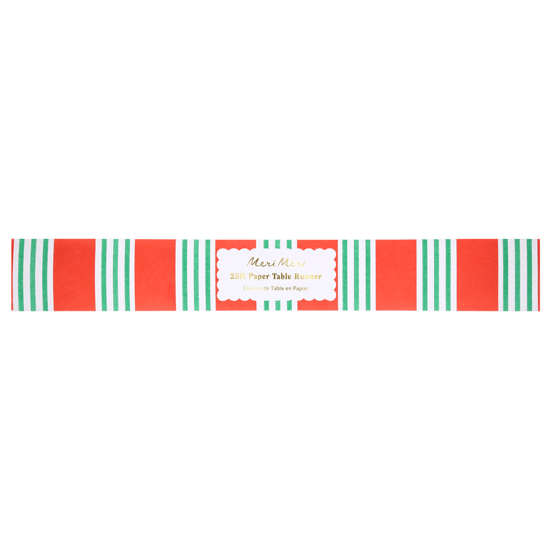 Festive Stripe Table Runner