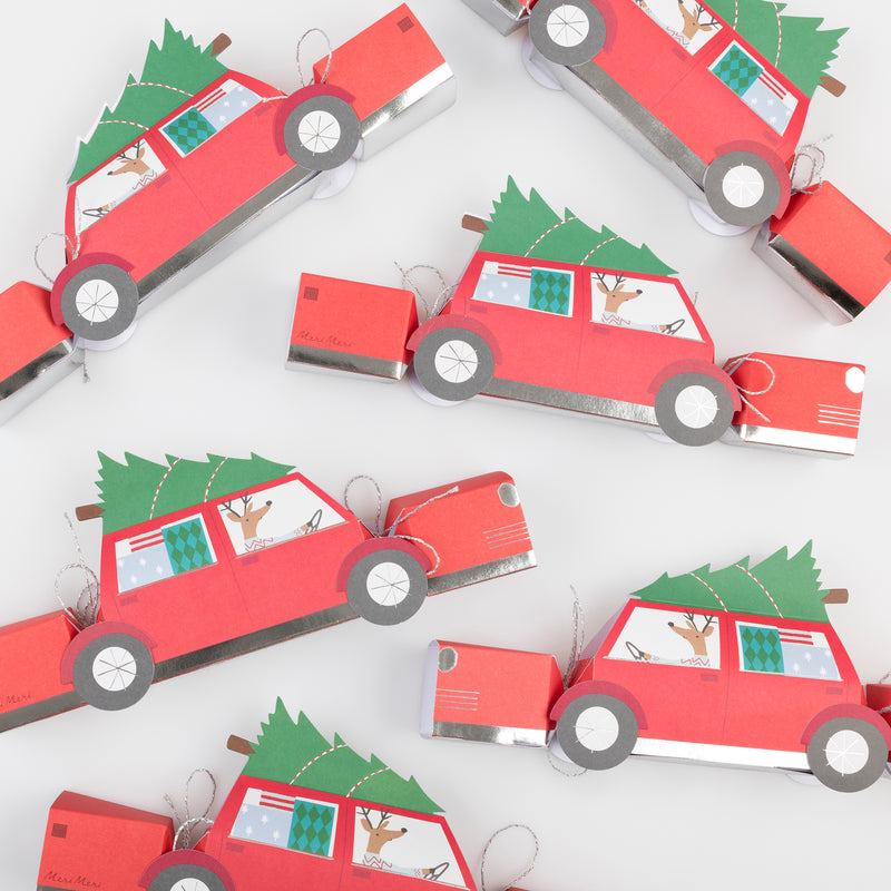 Reindeer In Car Crackers, Pack of 6