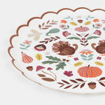 Folk Fall Side Plates, Pack of 8