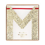 Glitter Scallop Merry Christmas Garland