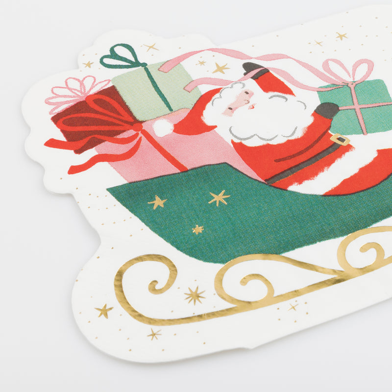 Sleigh Napkins, Pack of 16