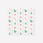 Festive Icon Stripes Large Napkins, Pack of 16