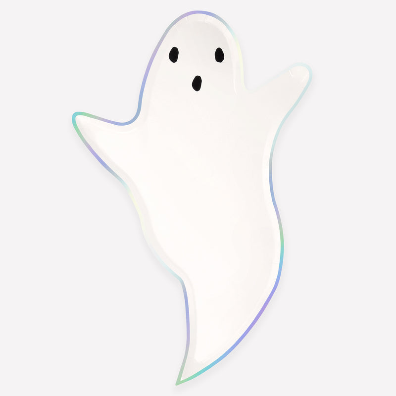 Ghost Shaped Plates, Pack of 8